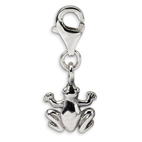 Sterling Silver Frog Click-on for Bead Charm hide-image