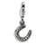 Horseshoe Click-on Charm in Sterling Silver