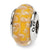 Sterling Silver Yellow Hand-blown Glass Bead Charm hide-image