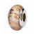 Pink Hand-blown Glass Charm Bead in Sterling Silver