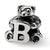 Sterling Silver Kids Letter B Bead Charm hide-image