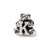 Kids Letter K Charm Bead in Sterling Silver