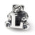 Sterling Silver Kids Letter L Bead Charm hide-image