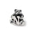 Kids Letter N Charm Bead in Sterling Silver