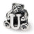 Sterling Silver Kids Letter U Bead Charm hide-image