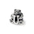 Kids Letter U Charm Bead in Sterling Silver