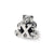 Kids Letter X Charm Bead in Sterling Silver