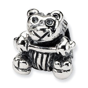 Sterling Silver Kids Bear Bead Charm hide-image