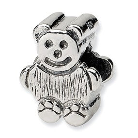 Sterling Silver Kids Bear Bead Charm hide-image