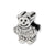 Kids Bear Charm Bead in Sterling Silver