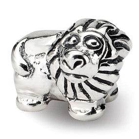 Sterling Silver Kids Lion Bead Charm hide-image