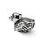 Kids Duck Charm Bead in Sterling Silver