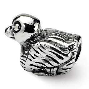 Sterling Silver Kids Duck Bead Charm hide-image