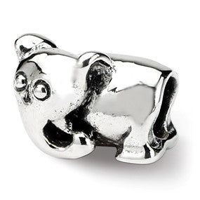 Sterling Silver Kids Elephant Bead Charm hide-image