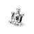 Kids Turtle Charm Bead in Sterling Silver