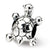 Sterling Silver Kids Turtle Bead Charm hide-image