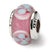 Sterling Silver Kids Pink Hand-blown Glass Bead Charm hide-image