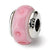 Sterling Silver Kids Pink Hand-blown Glass Bead Charm hide-image