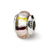 Kids Pink Hand-blown Glass Charm Bead in Sterling Silver