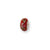 Kids Red Hand-blown Glass Charm Bead in Sterling Silver