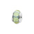 Kids Light Blue & GreenHand-blown Glass Charm Bead in Sterling Silver