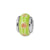 Kids Green Hand-blown Glass Charm Bead in Sterling Silver