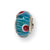 Sterling Silver Kids Blue Hand-blown Glass Bead Charm hide-image