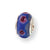 Sterling Silver Kids Blue Hand-blown Glass Bead Charm hide-image