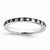 Sterling Silver Black & White Diamond Ring