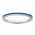 Sterling Silver Blue Enameled 1.5mm Ring