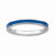 Sterling Silver Blue Enameled 2.25mm Ring