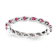 Sterling Silver Ruby Ring