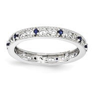 Sterling Silver Sapphire Ring