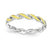 Sterling Silver Yellow Enamel Ring