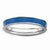 Sterling Silver Blue Enameled 3.25mm Ring