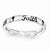 Sterling Silver Black Enamel Faith Ring