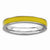 Sterling Silver Yellow Enameled 3.25mm Ring