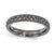 Sterling Silver Ruthenium-plated Patterned Ring