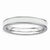 Sterling Silver White Enameled 3.25mm Ring