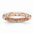 18k Rose Gold Plated Sterling SilverCarved Ring