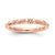 18k Rose Gold Plated Sterling SilverTextured Ring