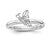 Sterling Silver w/Rhodium Butterfly with Diamond Ring