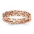 18k Rose Gold Plated Sterling SilverCarved Ring