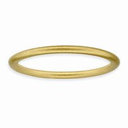 18k Gold Plated Sterling Silver Satin Ring