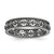 Sterling Silver Black-plated Carved Band, Size 7, Jewelry Ring