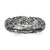 Sterling Silver Black-plated Carved Band, Size 9, Jewelry Ring