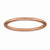 18k Rose Gold Plated Sterling SilverSatin Ring