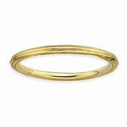 Gold Plated Sterling Silver Step-down Ring