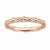 18k Rose Gold Plated Sterling SilverCable Ring