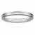 Sterling Silver w/Rhodium Grooved Ring